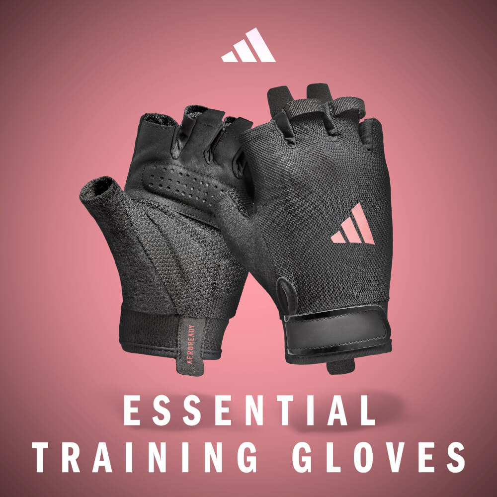 ถุงมือ Essential Training ADIDAS ADGB-15000PK สีชมพู ไซส์ XS